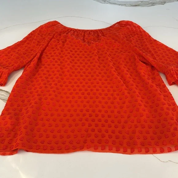 Tory Burch Red Blouse with Tassel Detail - Picture 14 of 16